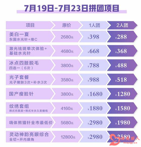 7.19-7.23惠州伊丽莎白整形医院超级拼团购等你来抢